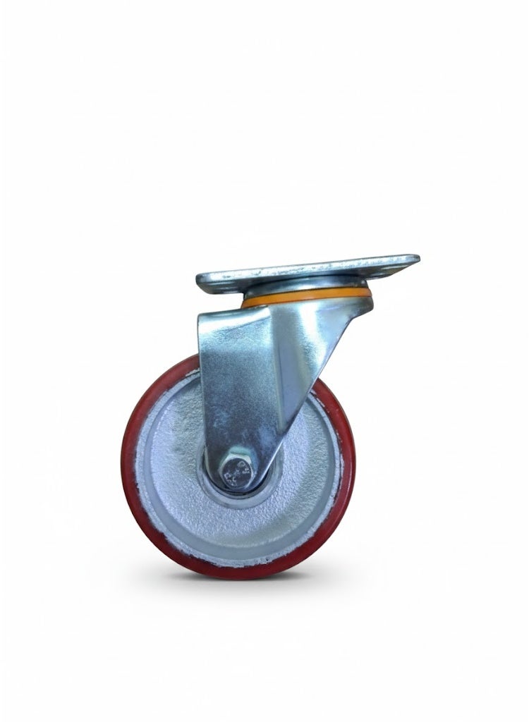PU CASTER WHEEL 4" SWIVEL PACK OF 4 - Image 5